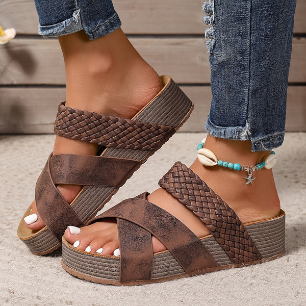 Woven Elegance Sandals