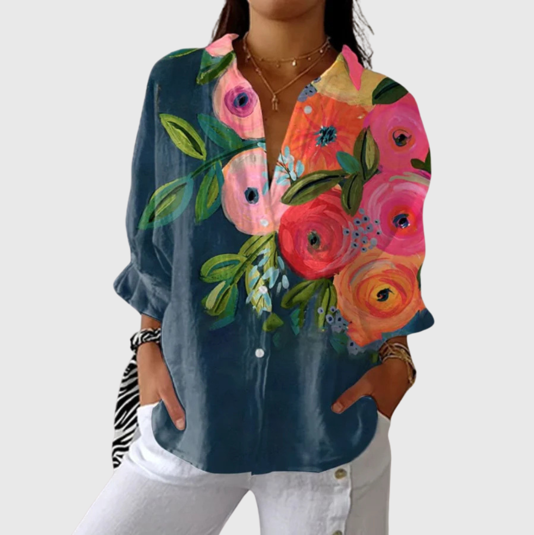 Light and Colorful Printed Blouse