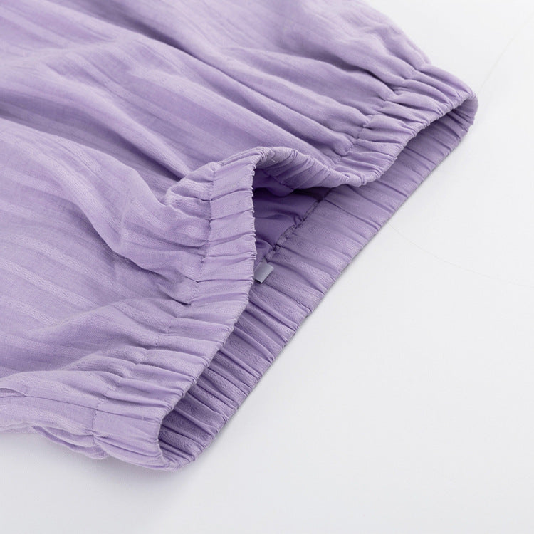 Viola - Button-Up Shirt and Breezy Shorts Set
