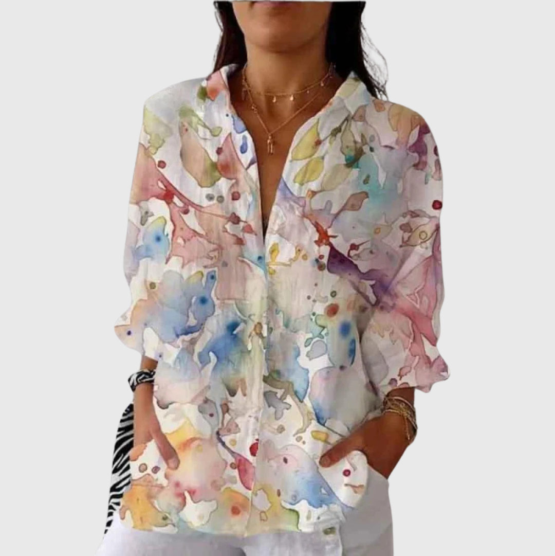 Light and Colorful Printed Blouse