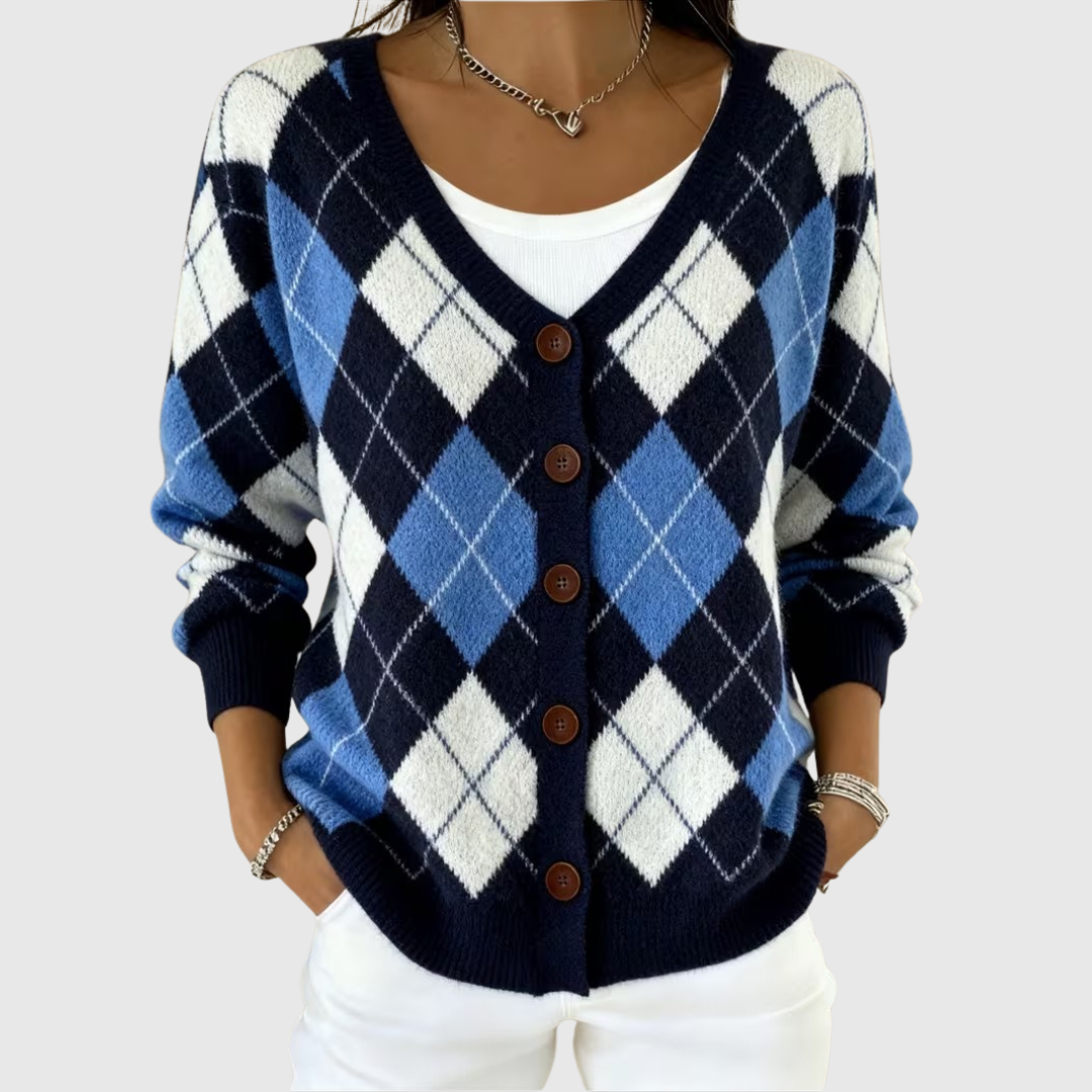 Comfortable Buttoned Knit Cardigan