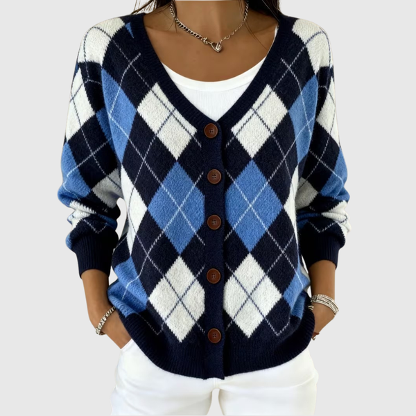Comfortable Buttoned Knit Cardigan