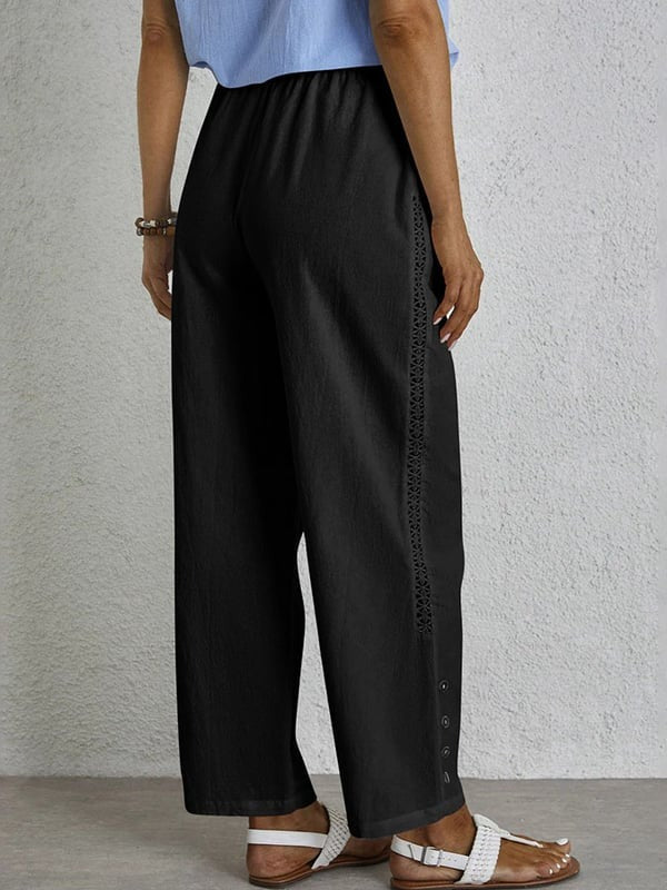 Shania - Buttoned Relaxed Pants