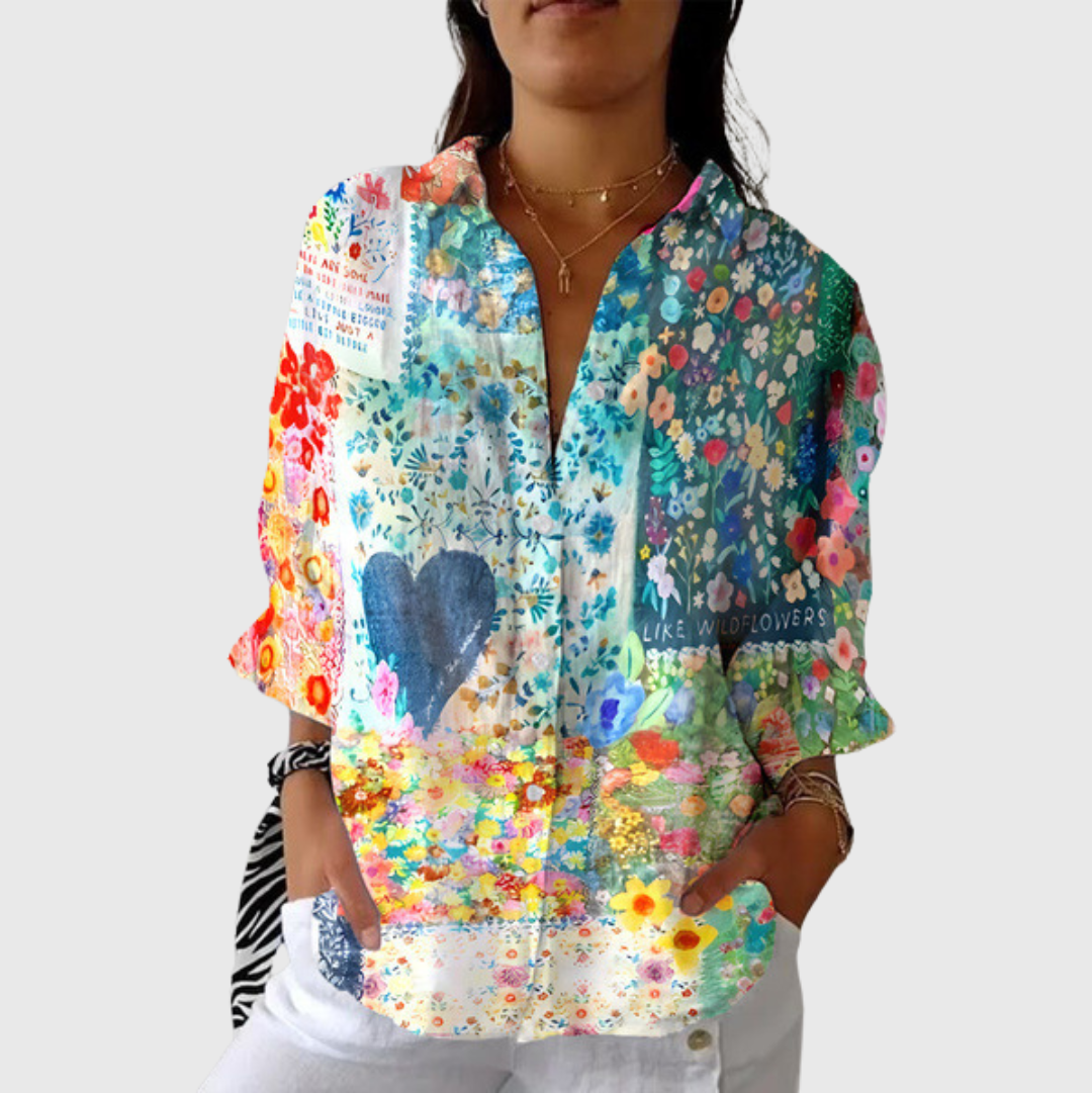 Light and Colorful Printed Blouse