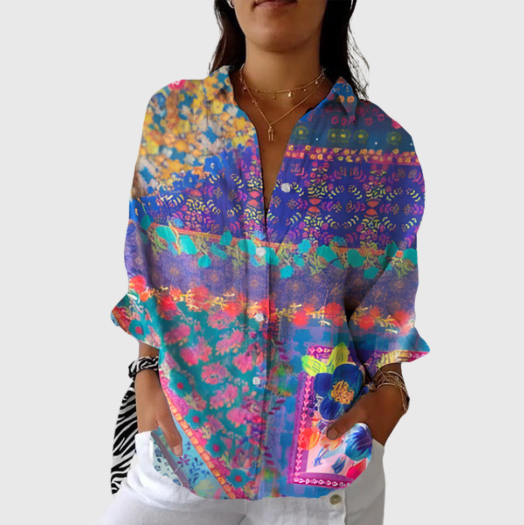 Light and Colorful Printed Blouse