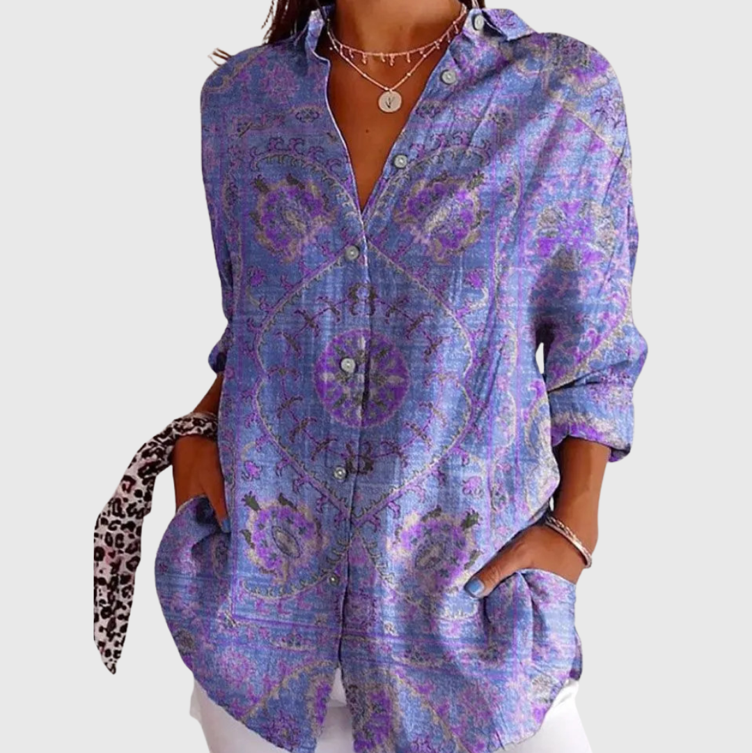 Light and Colorful Printed Blouse