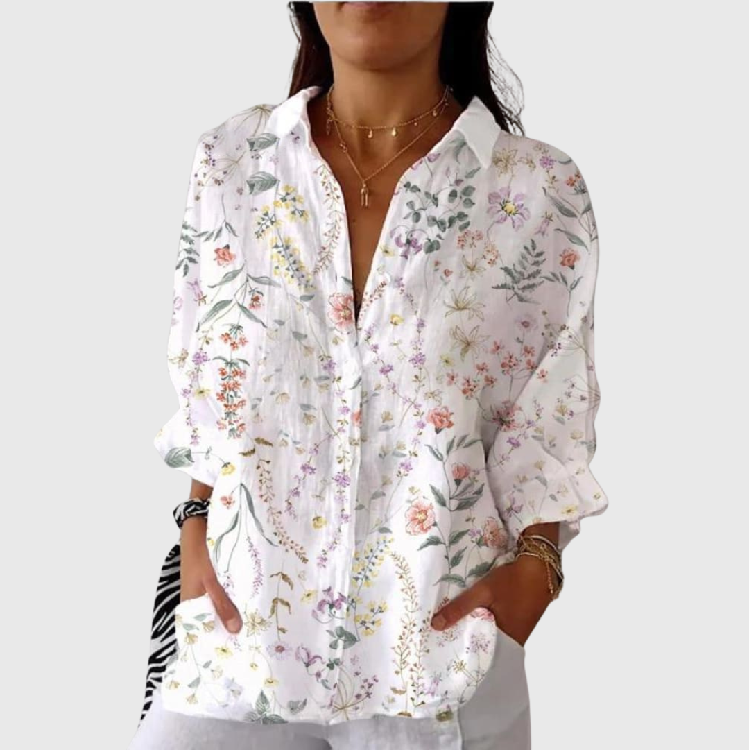 Lightweight and Colorful Printed Blouse