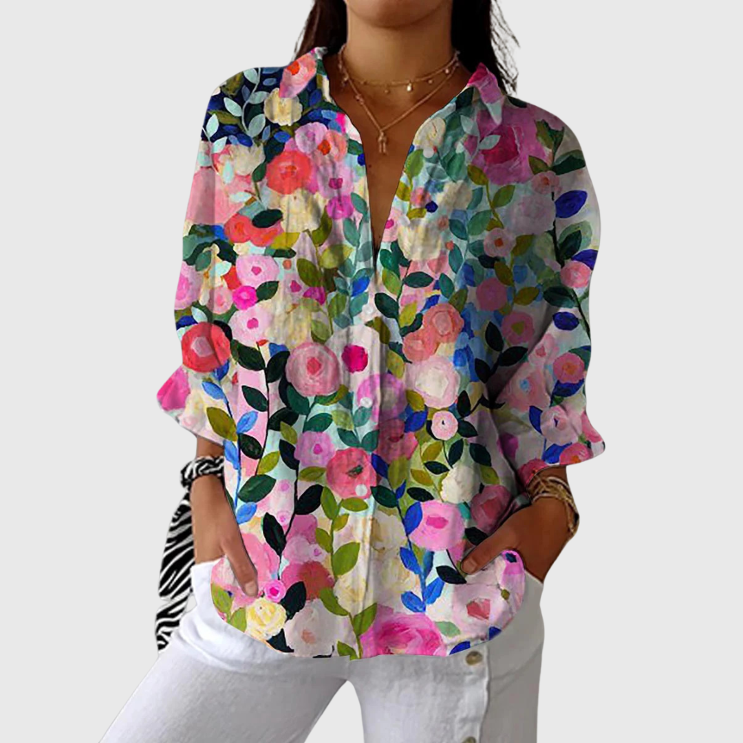 Light and Colorful Printed Blouse