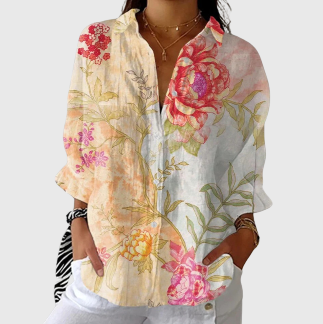 Lightweight and Colorful Printed Blouse