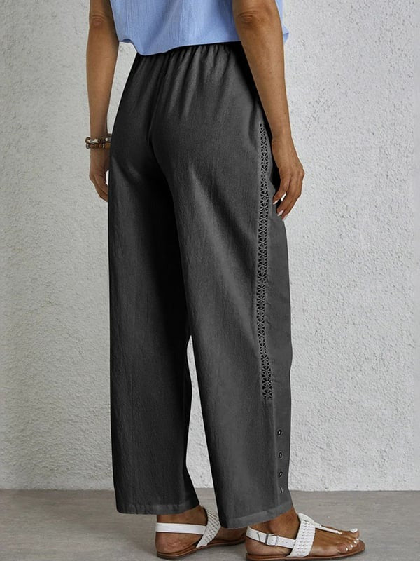 Shania - Buttoned Relaxed Pants