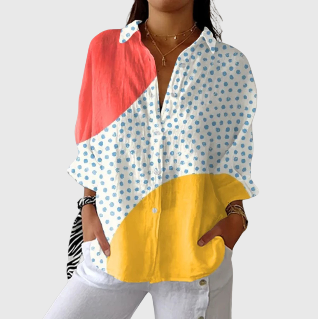 Light and Colorful Printed Blouse