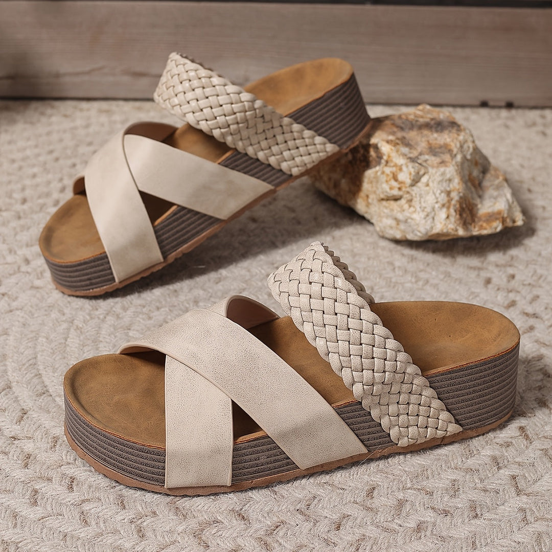 Woven Elegance Sandals