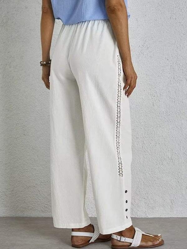 Shania - Buttoned Relaxed Pants