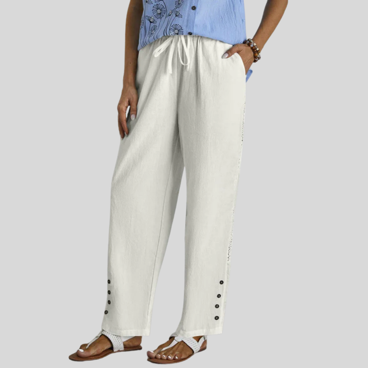Shania - Buttoned Relaxed Pants