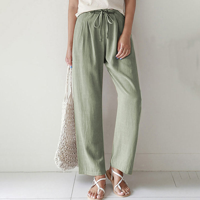 Vara - Relaxed Fit Drawstring Pants