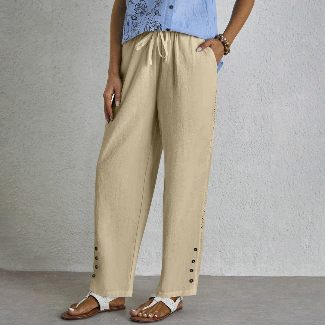 Shania - Buttoned Relaxed Pants