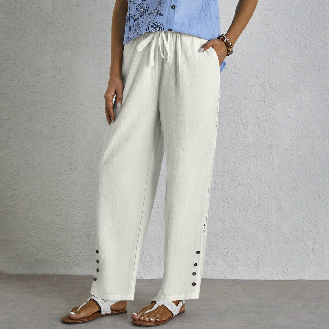 Shania - Buttoned Relaxed Pants