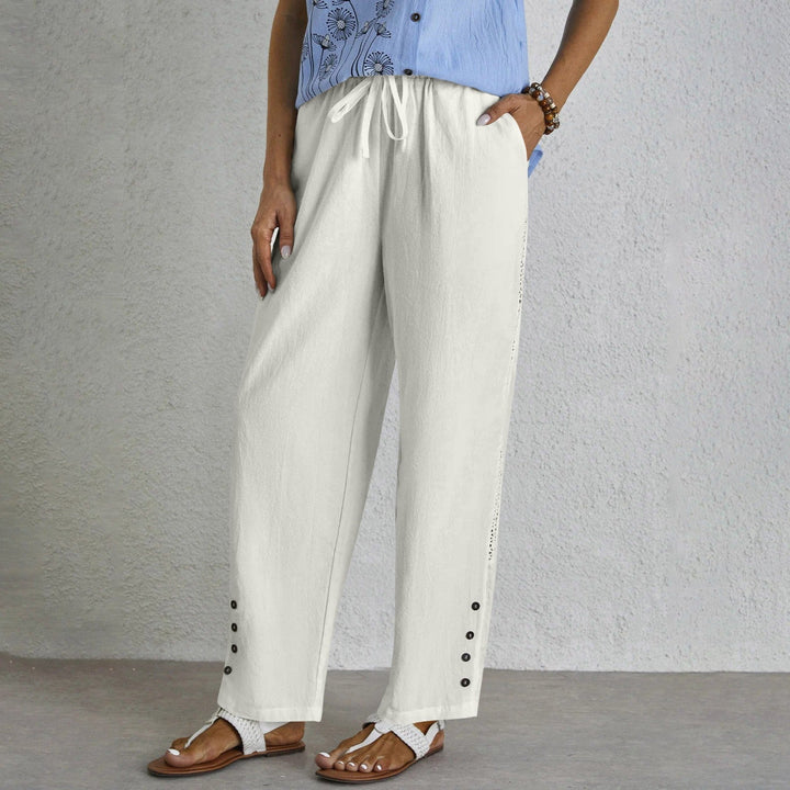 Shania - Buttoned Relaxed Pants