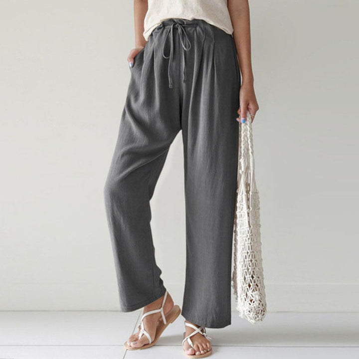 Vara - Relaxed Fit Drawstring Pants