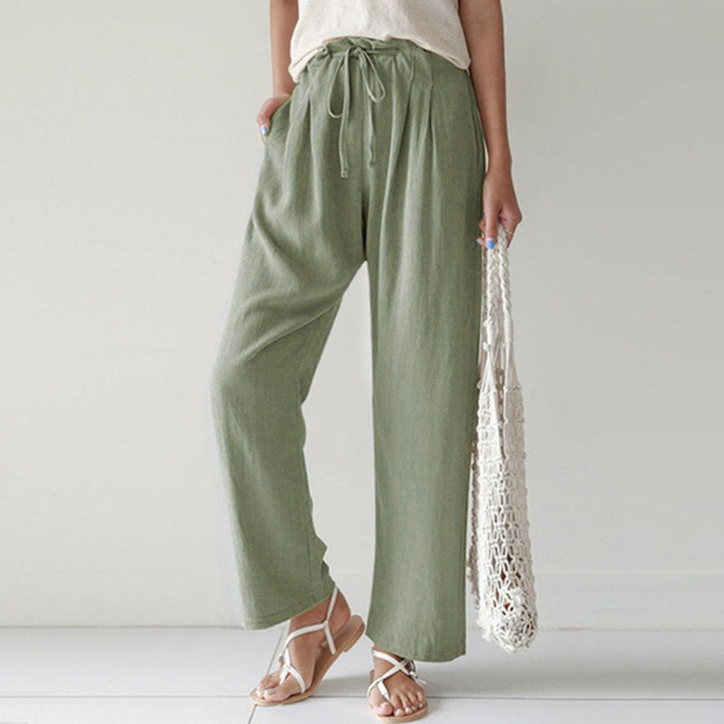 Vara - Relaxed Fit Drawstring Pants