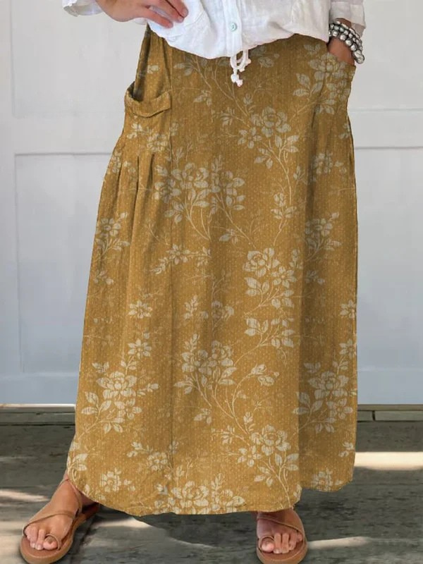 Light Printed Skirt