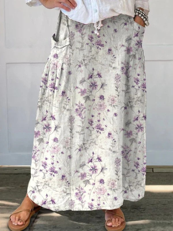 Light Printed Skirt
