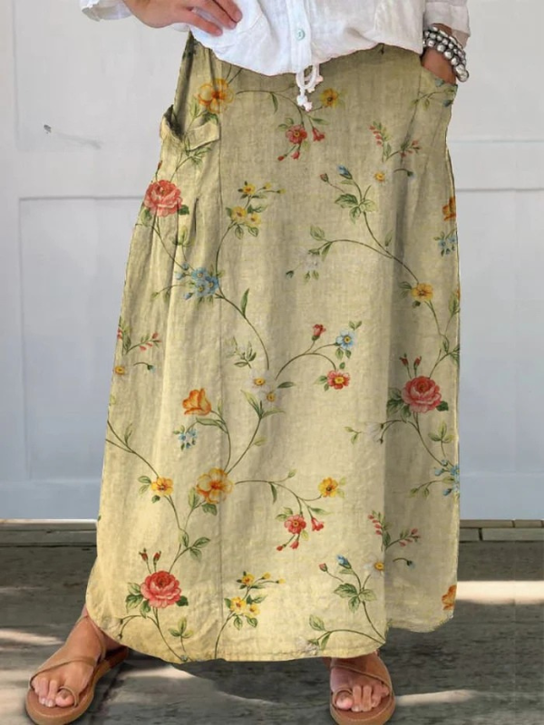 Light Printed Skirt