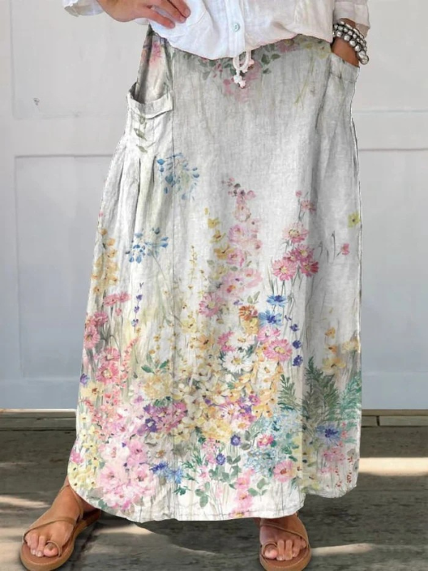 Light Printed Skirt