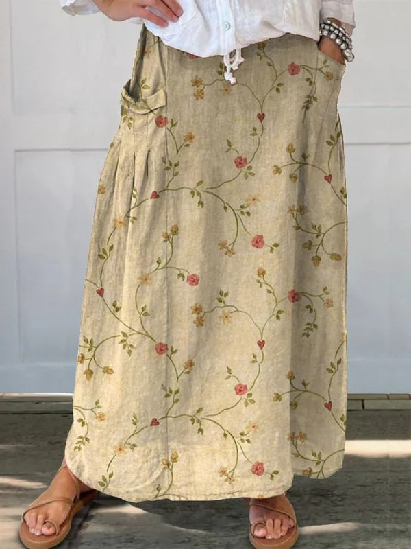 Light Printed Skirt